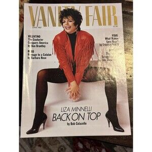 VANITY FAIR Magazine, Liza Minnelli, Gore Vidal, Valentino, Costner, June, 1987